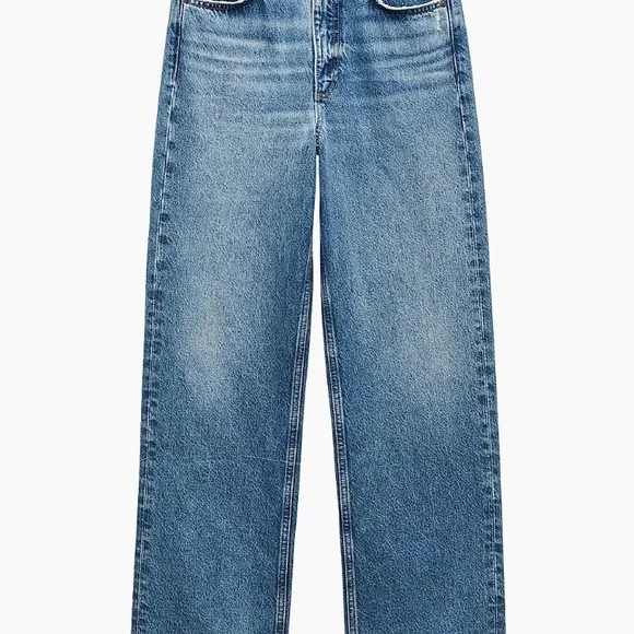 rag & bone The Shea High-Rise Straight Rigid Relexed Jeans in Ithaca, Sz. 26 NWT - Picture 4 of 16